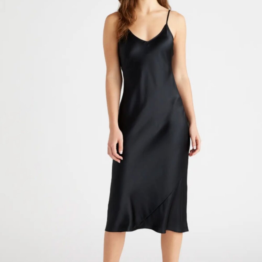Quince 100% Washable Silk Slip Dress